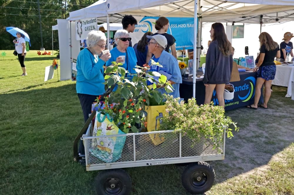 an outdoor gardening event