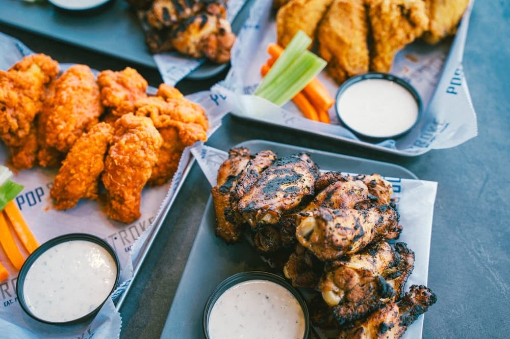 An image of some of the food options served. 