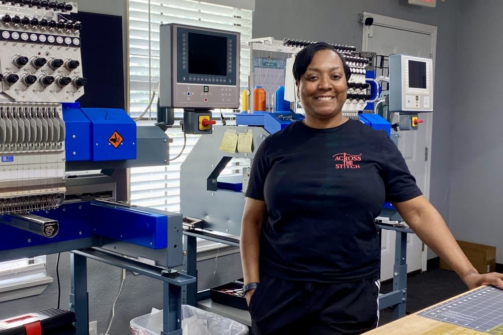 Across the Stitch provides personalized embroidery services in Round Rock