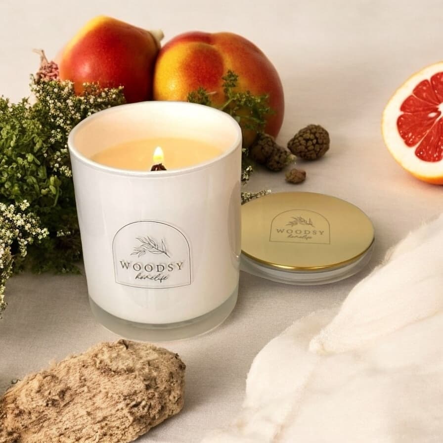 The business offers a variety of products, including handcrafted home and body fragrances, skincare and bath and body products. (Courtesy Woodsy Homelife)