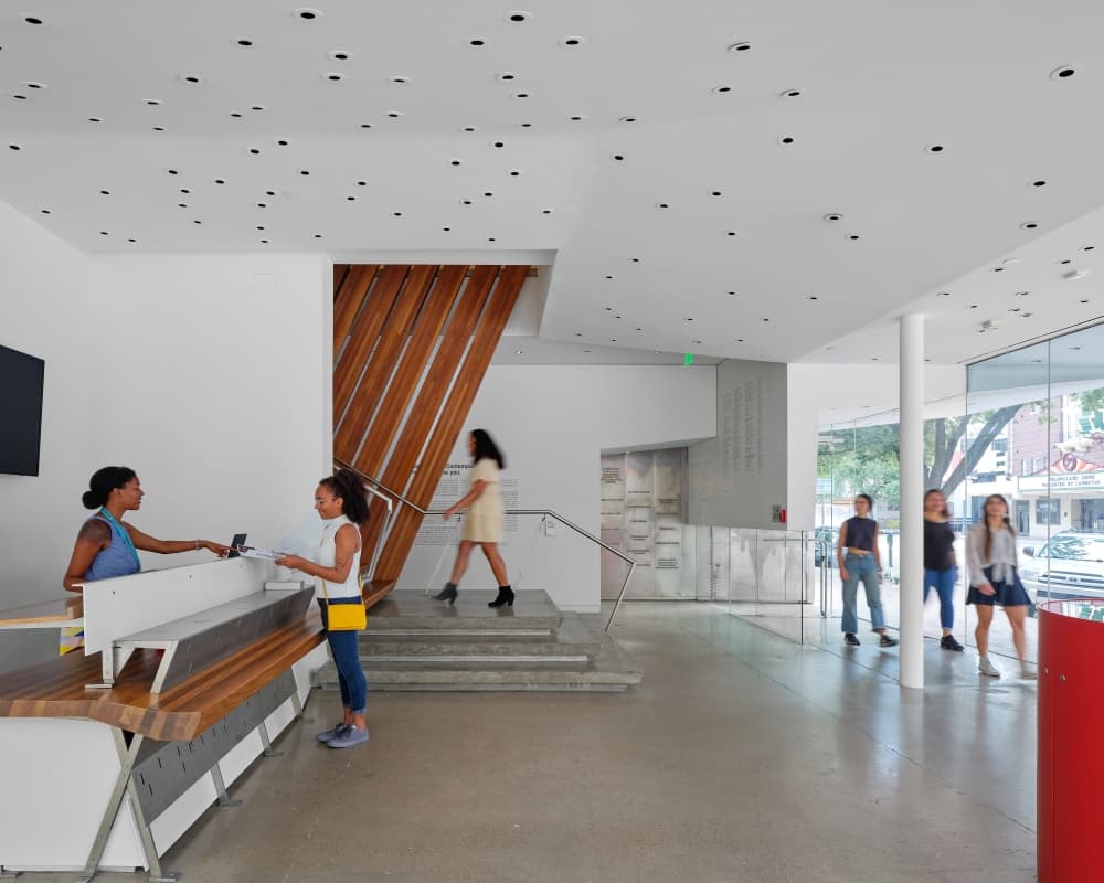 An image of the inside of The Contemporary Jones Center. 