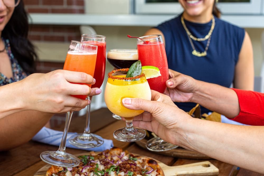several different cocktails