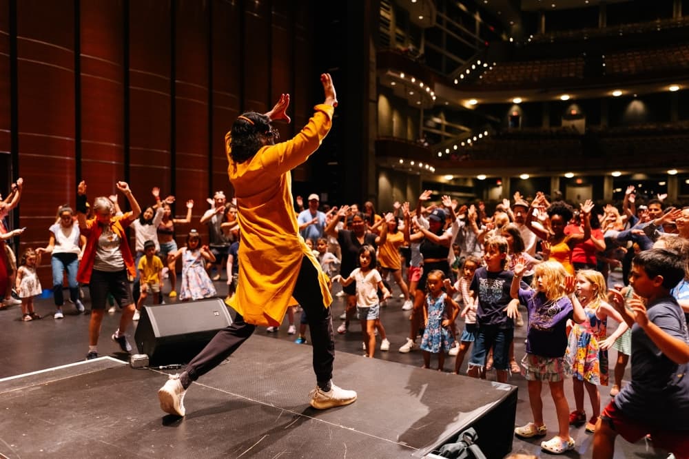 An image of a performance from a previous year's event. 
