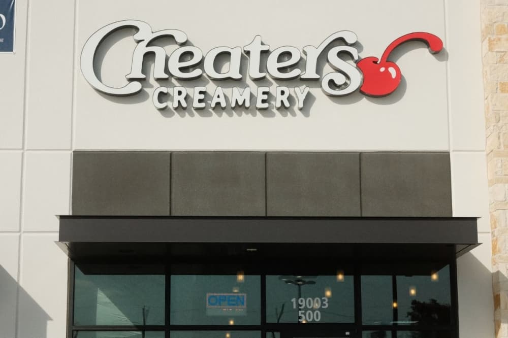 The creamery is located along Windsor Pointe Drive in Tomball. (Courtesy Cheaters Creamery)