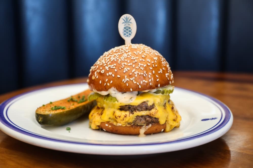 Hudson House is known for its signature cheeseburger. (Courtesy Hudson House)
