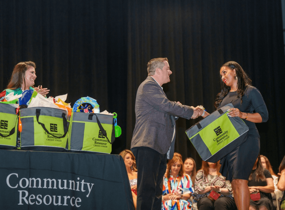 CRCU team members receive community banking award for excellence in personalized service and local impact.