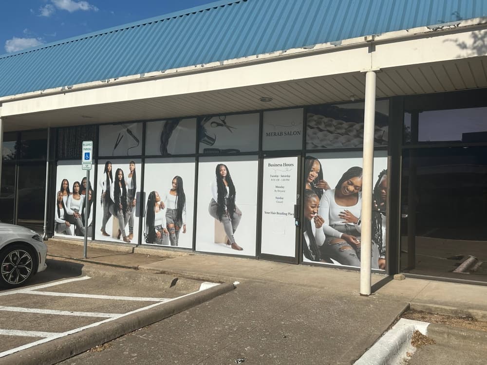 Merab Salon offers braiding services in Richardson