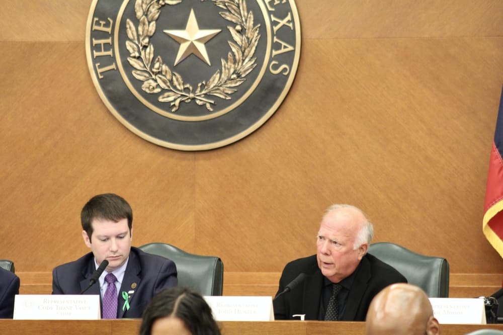 Rep. Todd Hunter speaks during an Aug. 1 hearing.