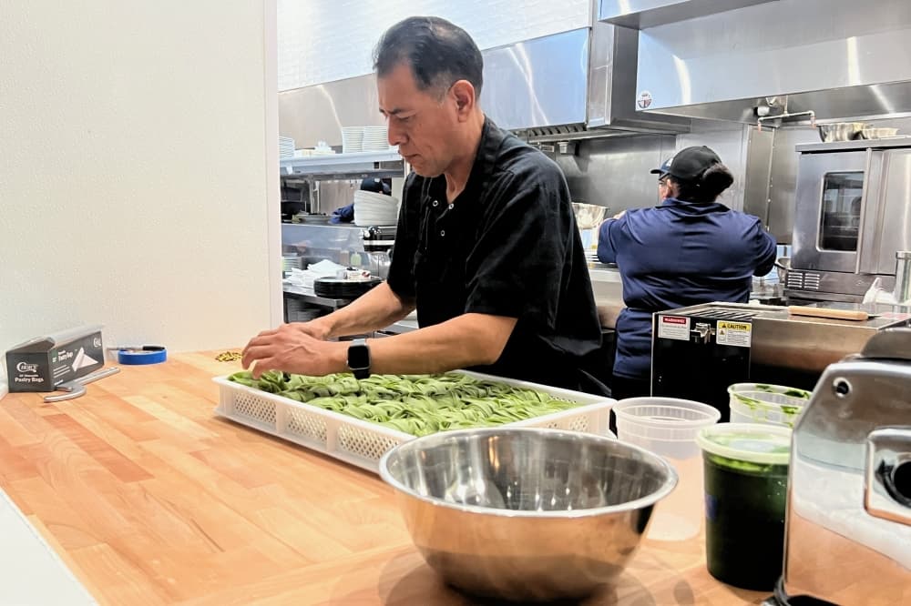 Man making pasta