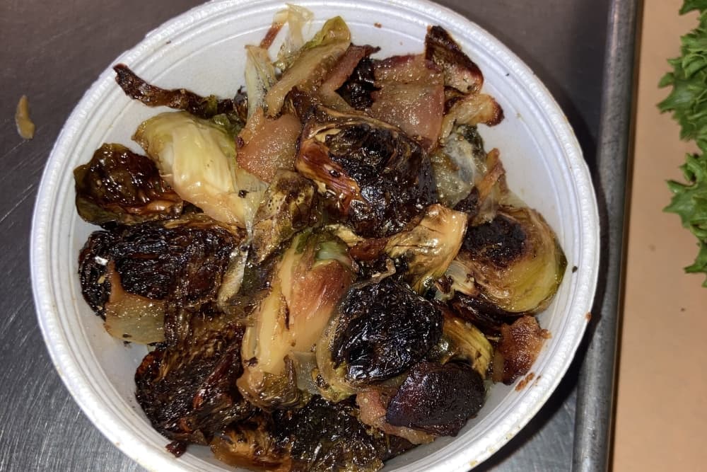 cup of Brussels sprouts