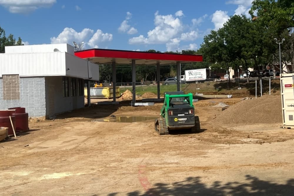 Tom Thumb Express Fuel Center under construction in Southlake