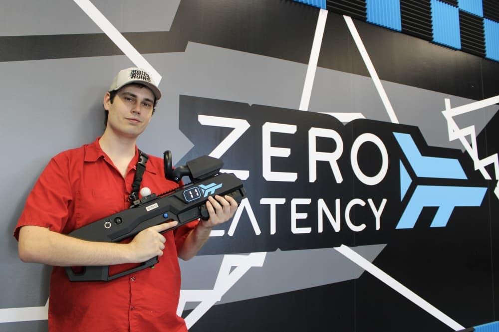 Travel through sci-fi worlds and throw axes at The Axe Force/Zero Latency VR