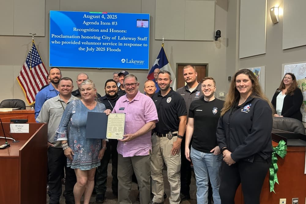 Lakeway recognizes community members for July flood recovery efforts