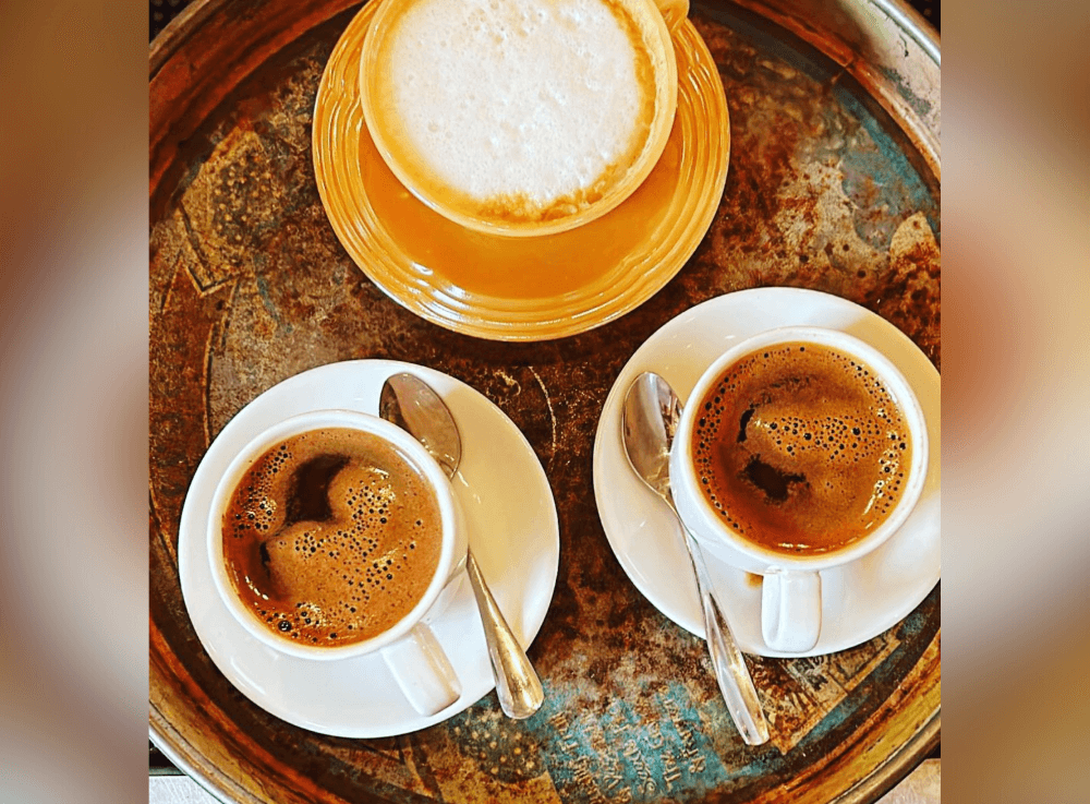 Locally roasted coffee served at a cozy Tomball café, a must-visit stop during your day trip.