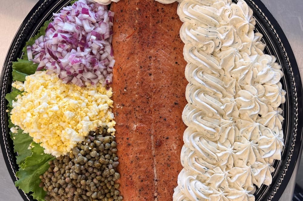smoked salmon platter