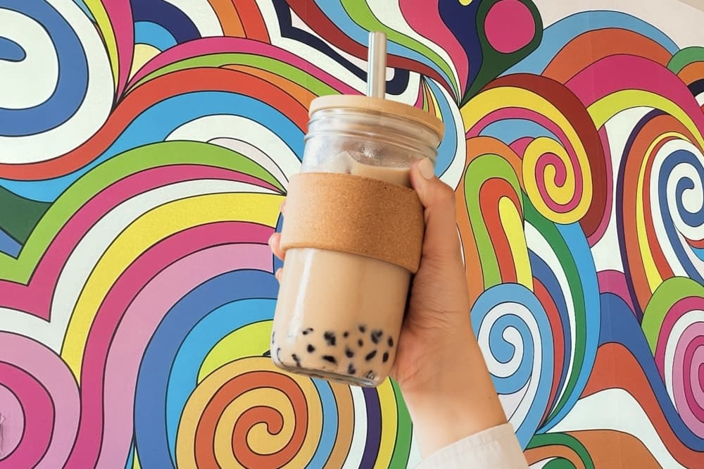 An image of a drink served. 