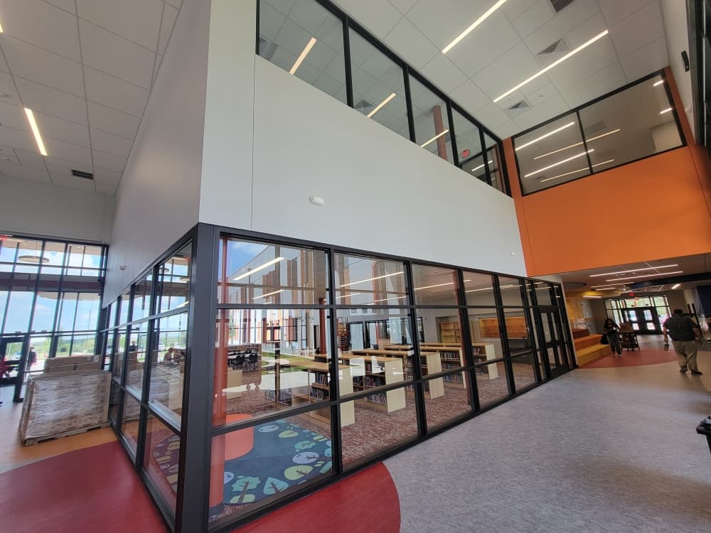 The library is located on the ground floor of the campus. (Courtesy Bastrop ISD)