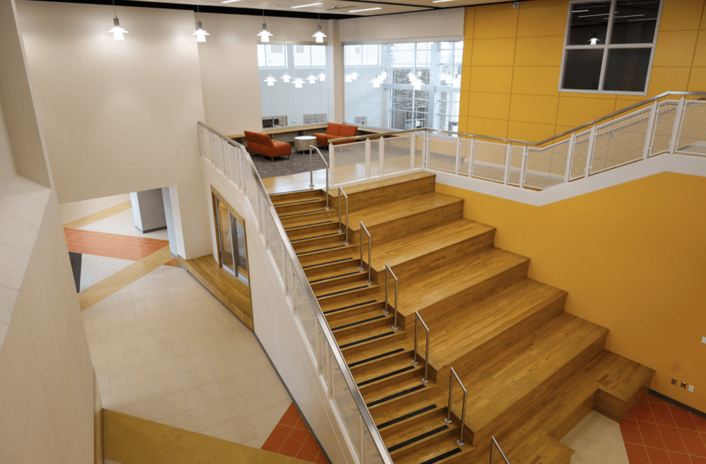 The two-story campus features several amenities such as activity centers and teacher planning rooms. (Courtesy Katy ISD)