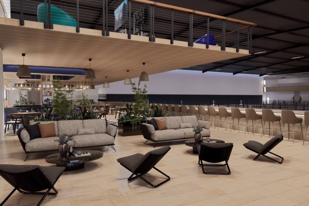 The Smash Yard seating area