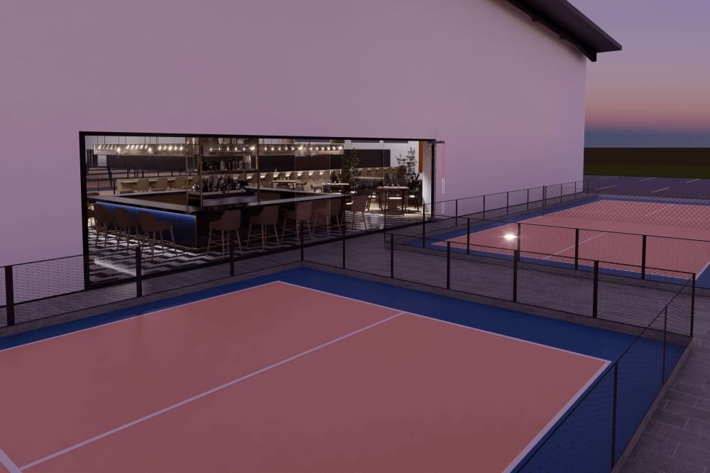 Two outdoor courts