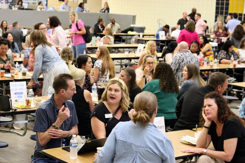 Teachers talking