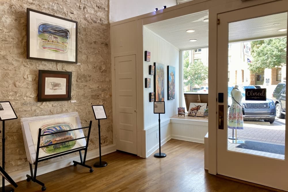The gallery also has local artists on display, including Holly Glenn, Kanae Fukuhara and Sonia Colonna Mathis. (Katlynn Fox/Community Impact)