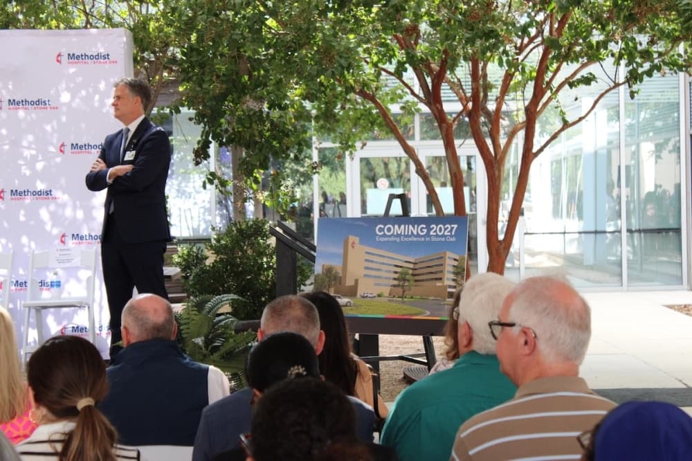 The new expansion at Methodist Hospital Stone Oak is expected to be completed in January 2027, Beaver said. (Andrew Creelman/Community Impact)