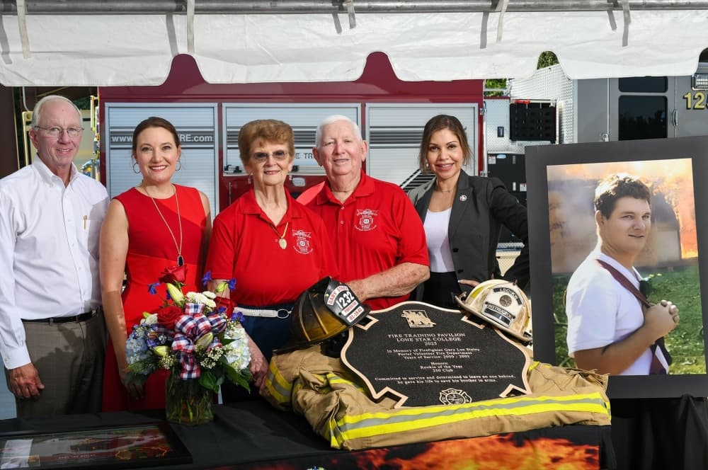 Lone Star College-Kingwood dedicates new fire training pavilion to late local firefighter