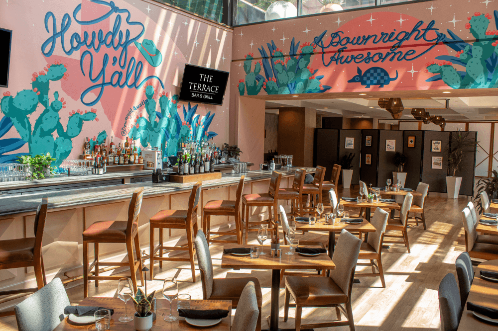 An image of the inside of the restaurant. 