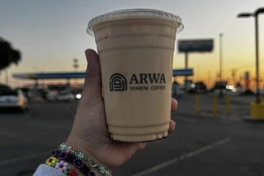An image of one of the coffees served. 