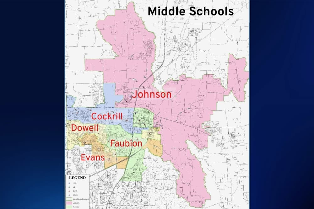 Middle school zones