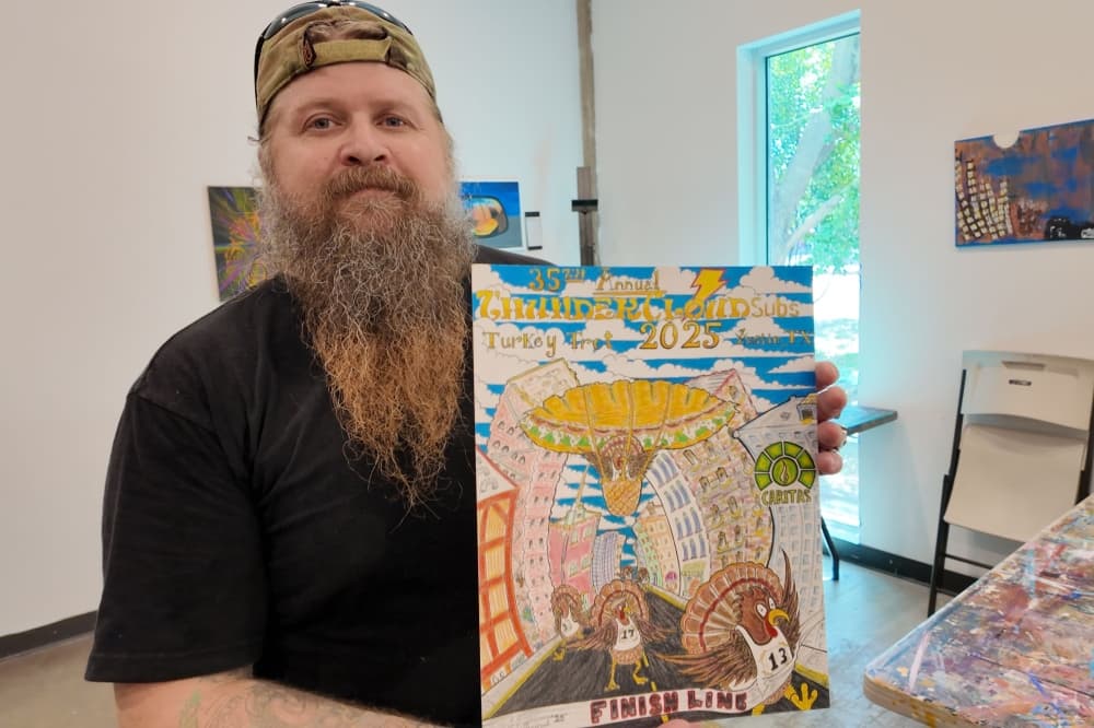 the artist of the new logo. 