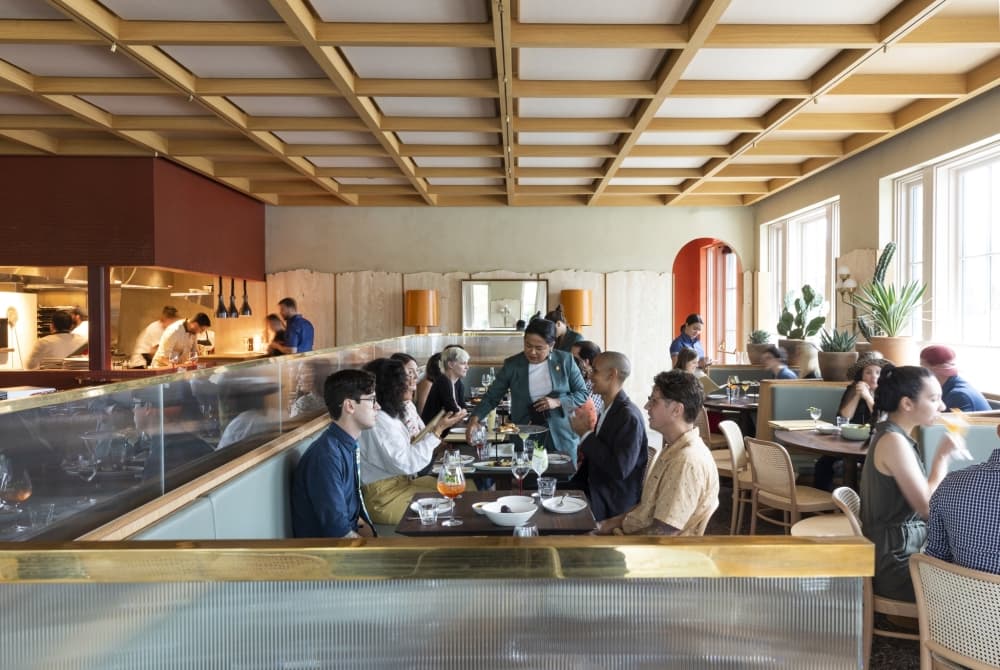inside of a restaurant