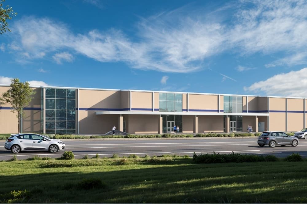 rendering of athletic complex
