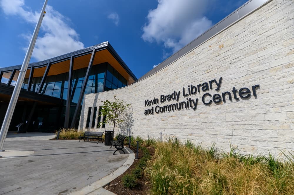 exterior of library