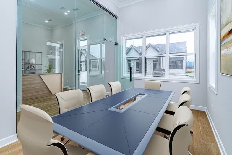 rendering of a conference room 