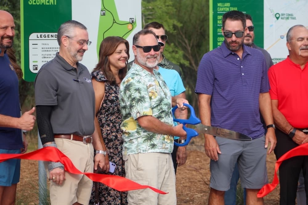 New Braunfels officials celebrate opening of Alligator Creek Trail