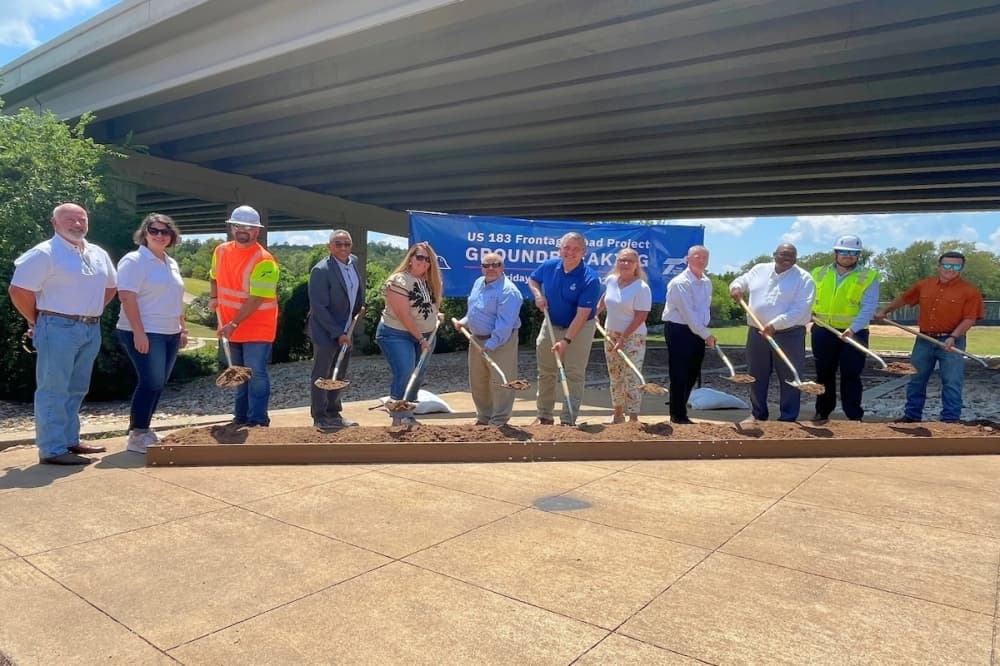 TxDOT breaks ground on new US 183 frontage roads project