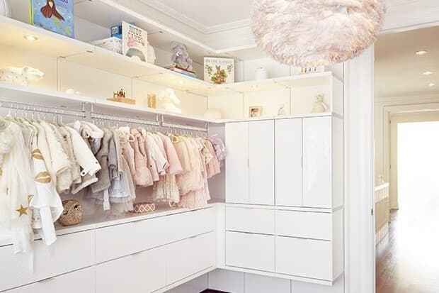 A custom designed closet by California Closets.