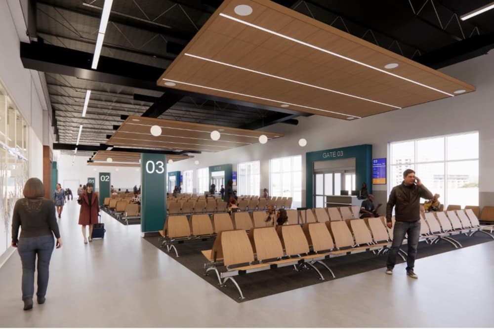 McKinney airport interior rendering