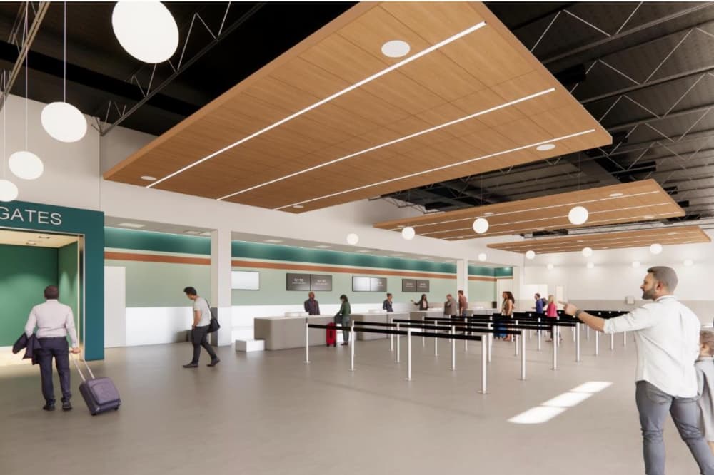 McKinney airport interior rendering
