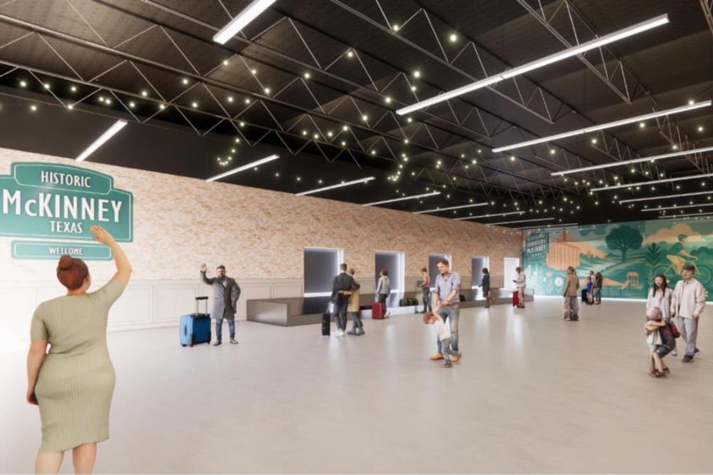 McKinney airport interior rendering
