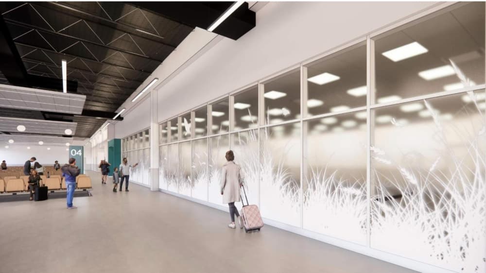 McKinney airport interior rendering