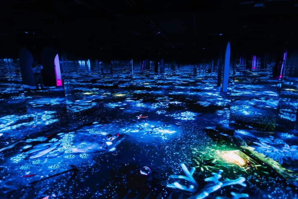The underwater LED room