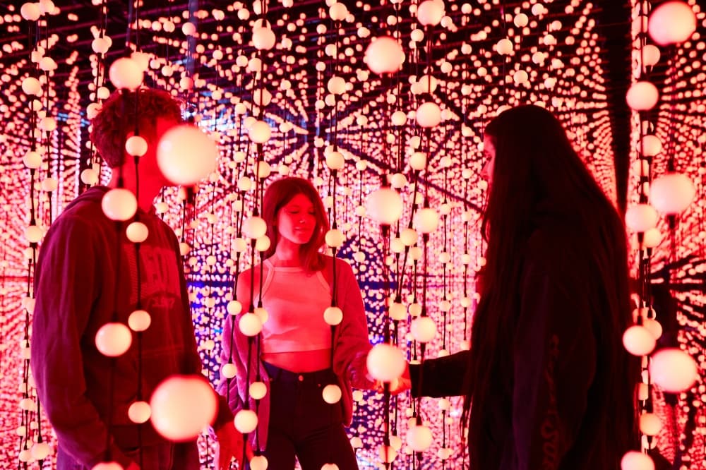 The infinity room at Bubble Planet