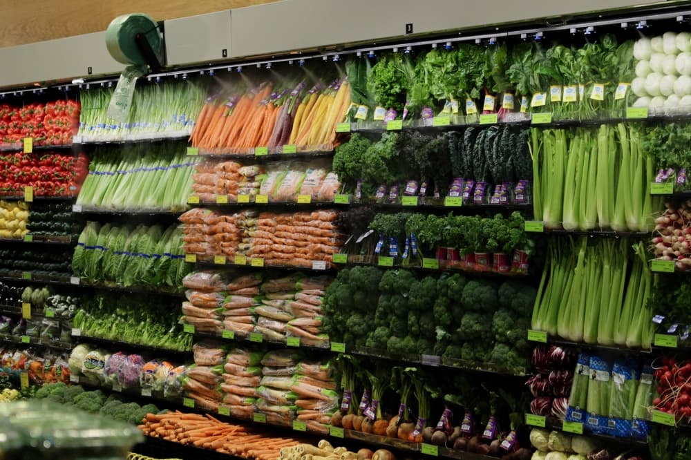 Produce wall
