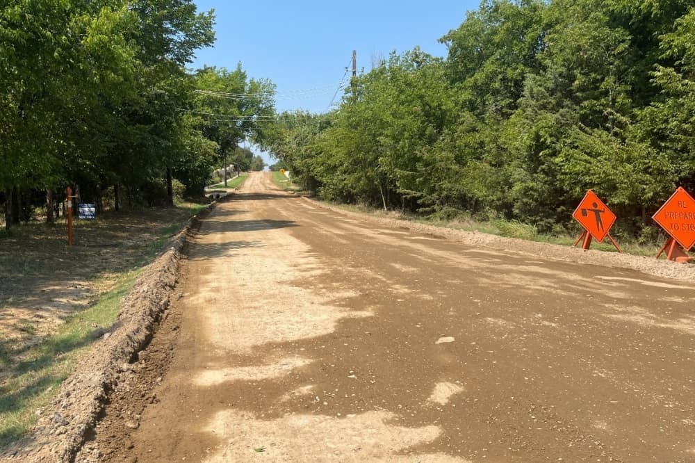 Reconstruction of West Bob Jones Road in Southlake should to be complete in early September