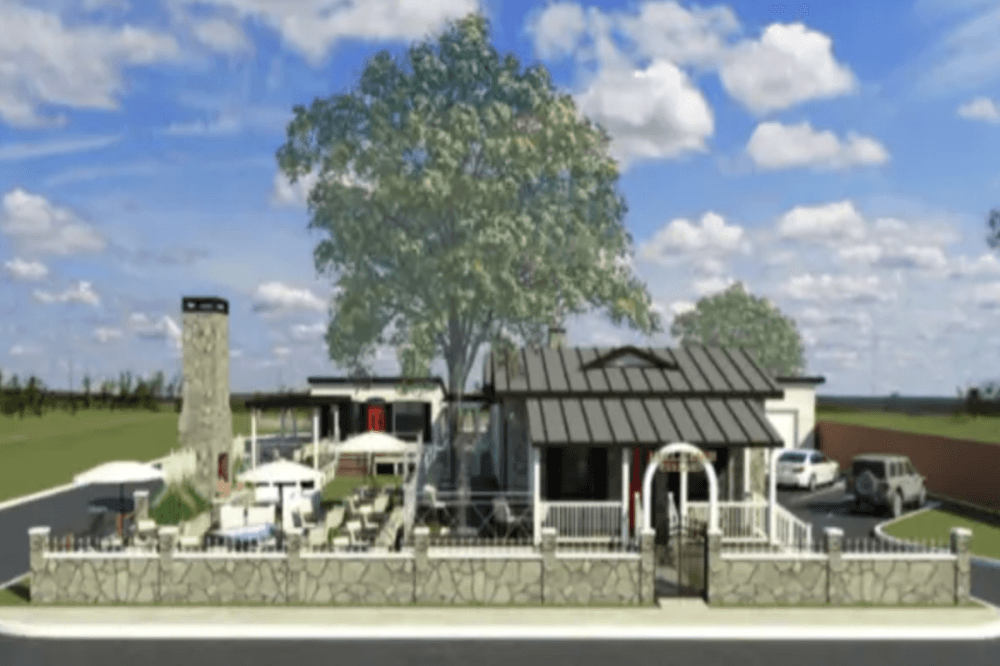 Hill & Bach Cellars will take residence in the Old Luckenbach House on Main St. in Boerne. (Rendering Courtesy Hill & Bach Cellars)