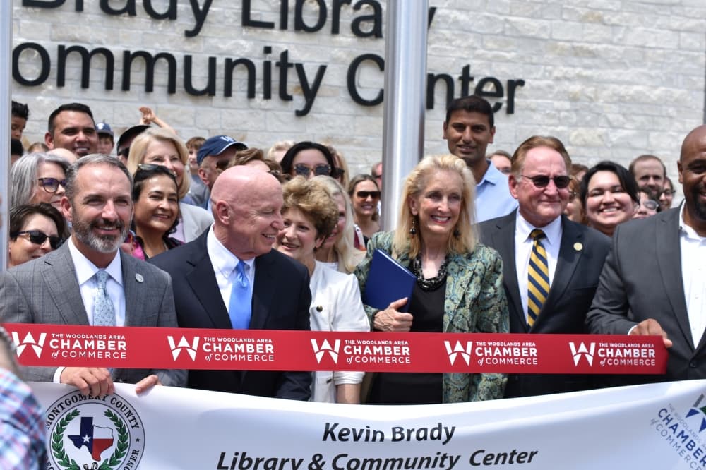 Kevin Brady Library and Community Center opens to the public in The Woodlands