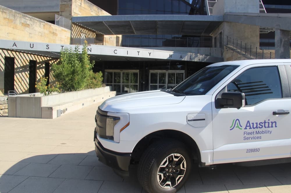 Austin branding vehicle